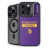 NFL Minnesota Vikings Purple Performance Series iPhone 15 Pro Kickstand Case